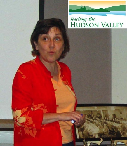 2009-06-27 Debi Duke of the National Park Service was the final speaker and presented a very engaging workshop on “Teaching the Hudson Valley” program. www.teachingthehudsonvalley.org